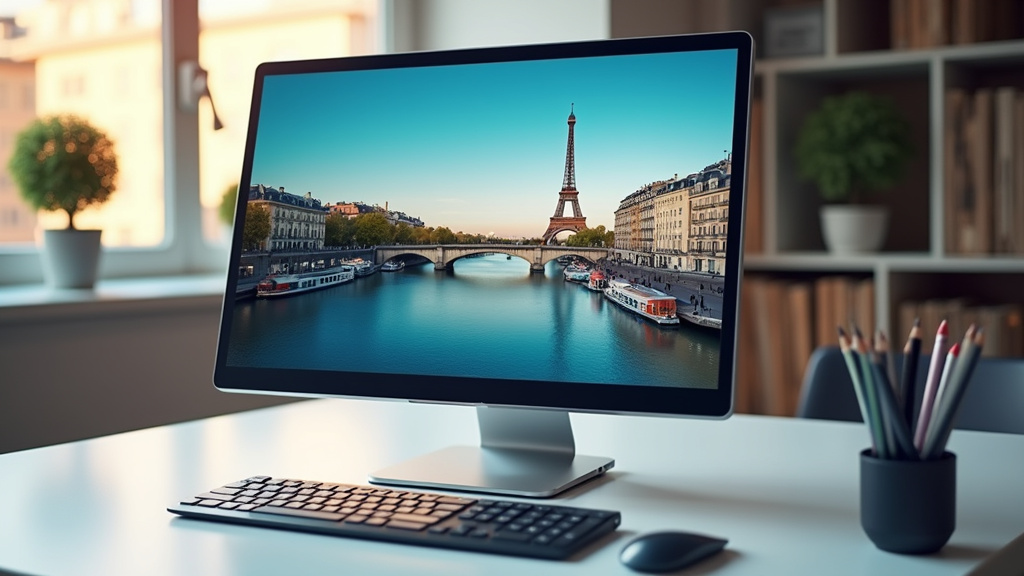 Carte des Rives de Paris Cyberplus sur un écran d’ordinateur