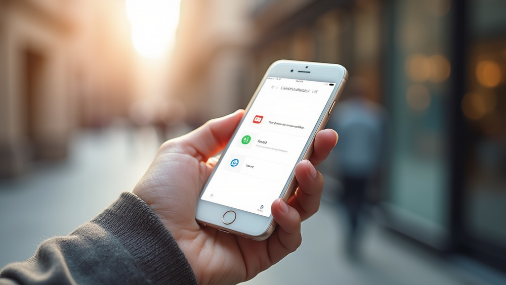 Interface du service client de La Poste Mobile sur téléphone portable