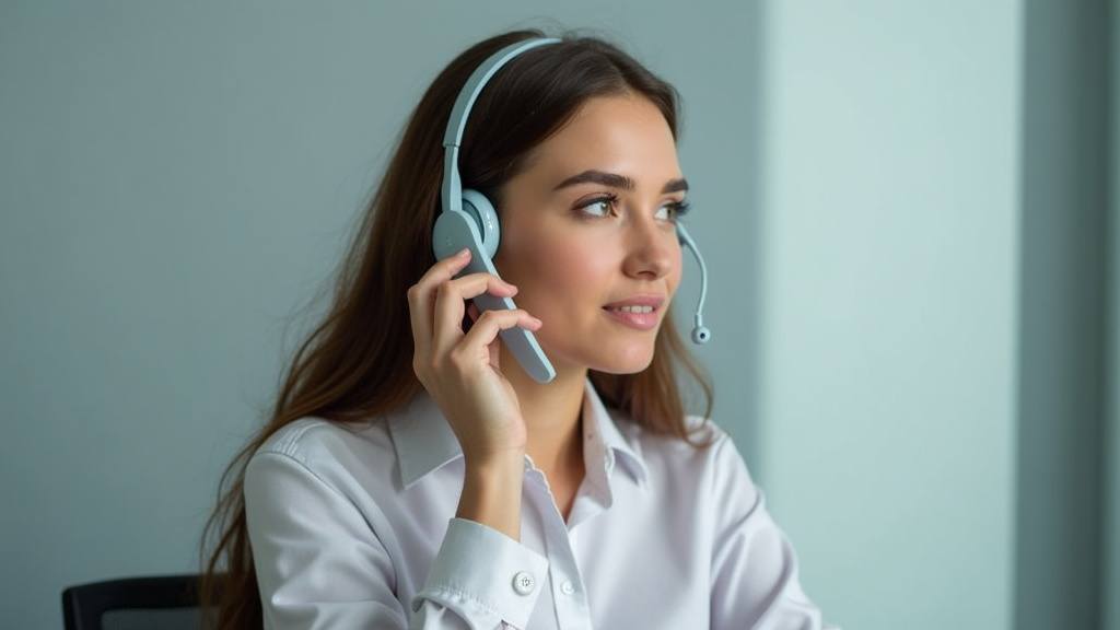 Personne utilisant son téléphone pour contacter le service client d