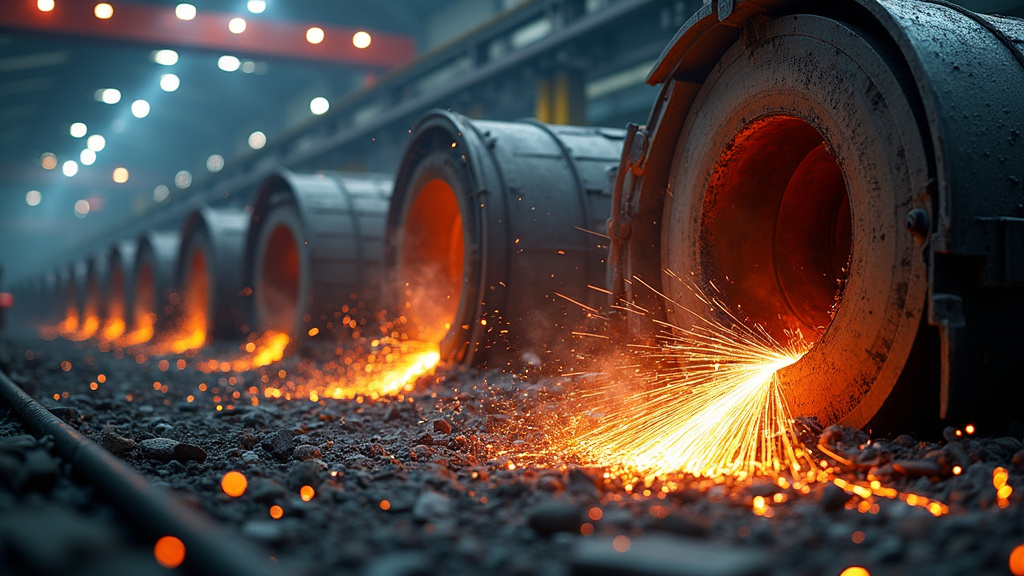 Processus de traitement de la ferraille dans un centre de recyclage