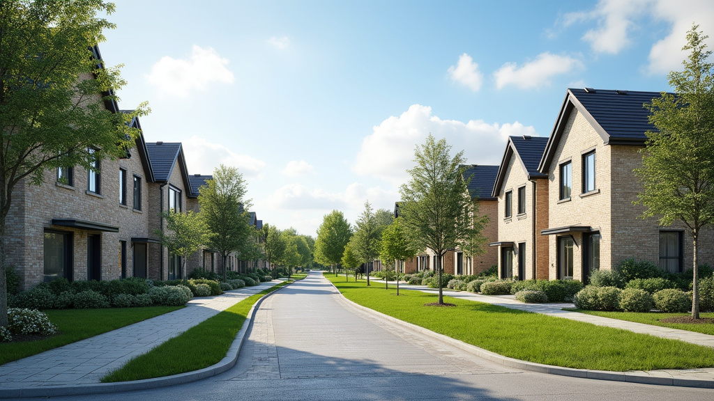 Quartier pavillonnaire à Mitry-Mory avec maisons individuelles et arbres