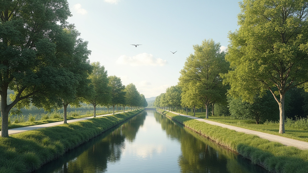 Rue calme de Ferrières-en-Brie bordée d