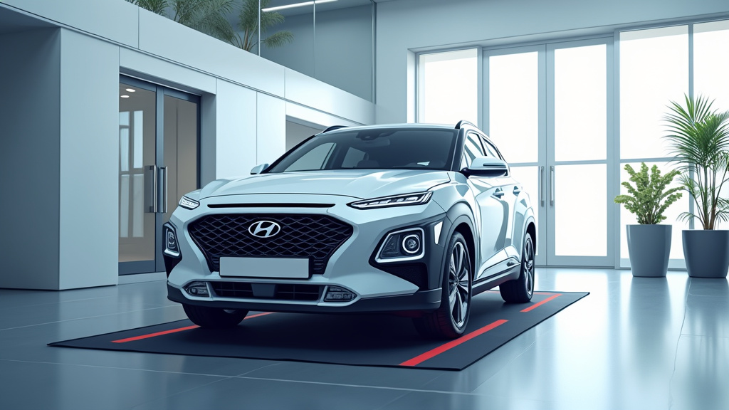 Véhicule Hyundai en panne assisté par dépanneuse, illustrant l