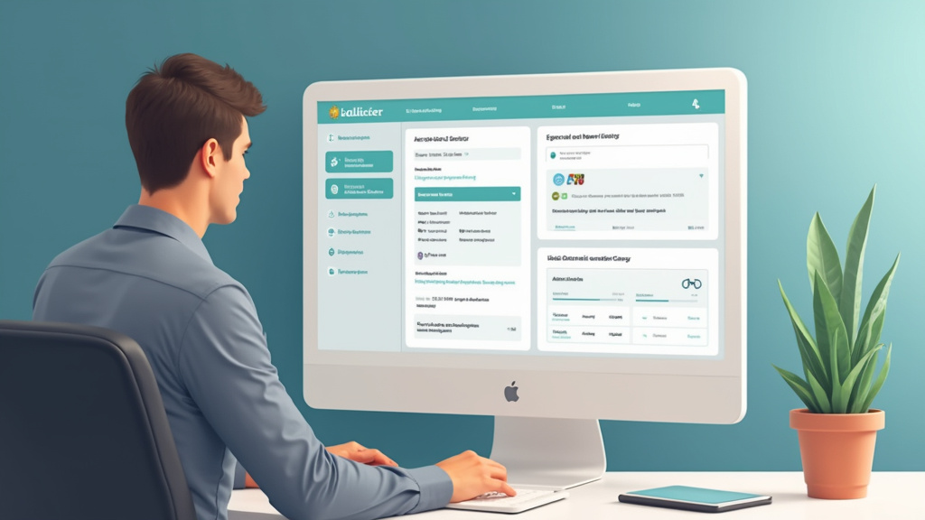 Écran de gestion de carte bancaire dans l