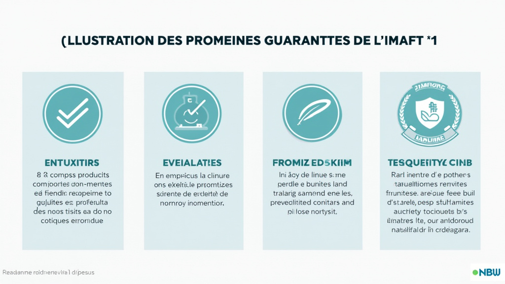 Illustration des principales garanties de l