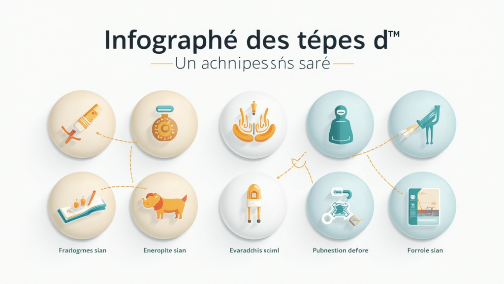 Infographie des étapes d