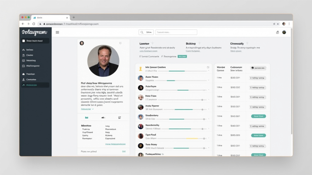 Interface d’un site tiers comme Picuki pour consulter un profil Instagram sans compte