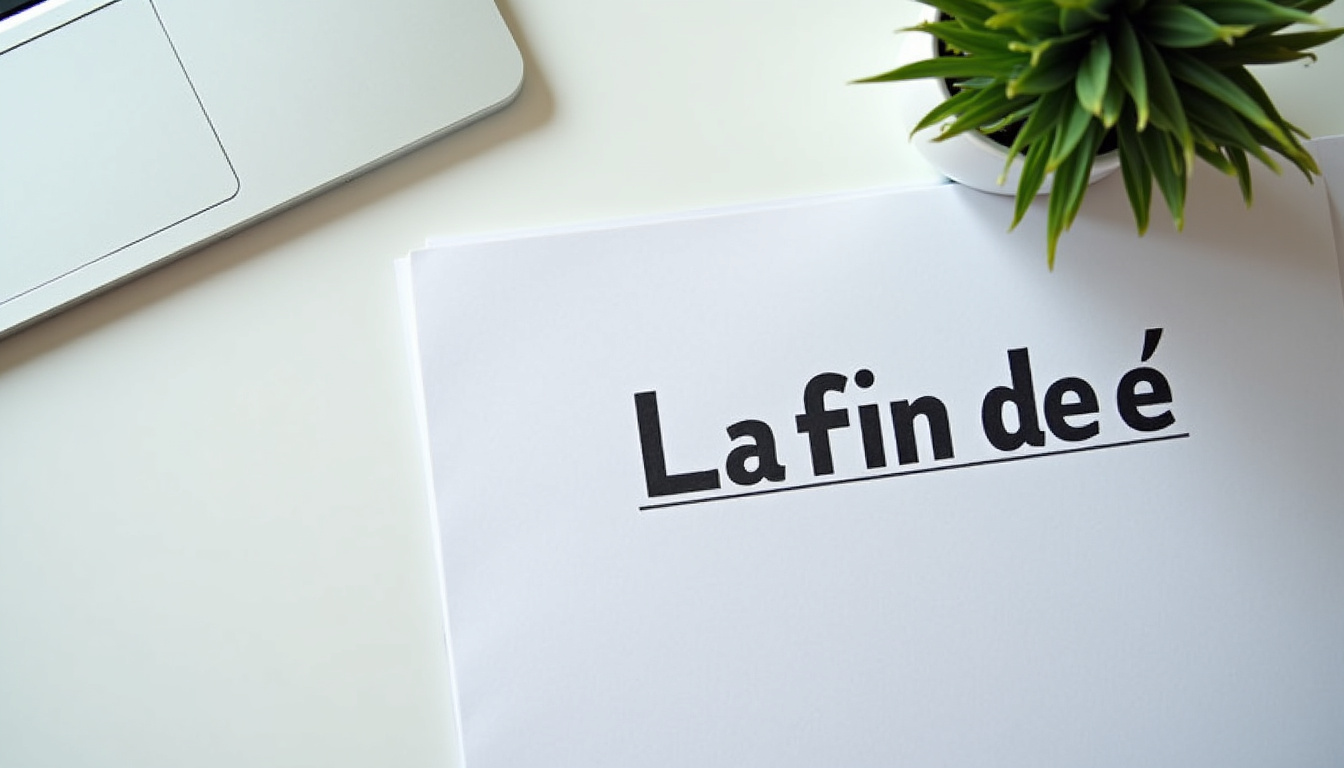 Article de presse annonçant la fin de l