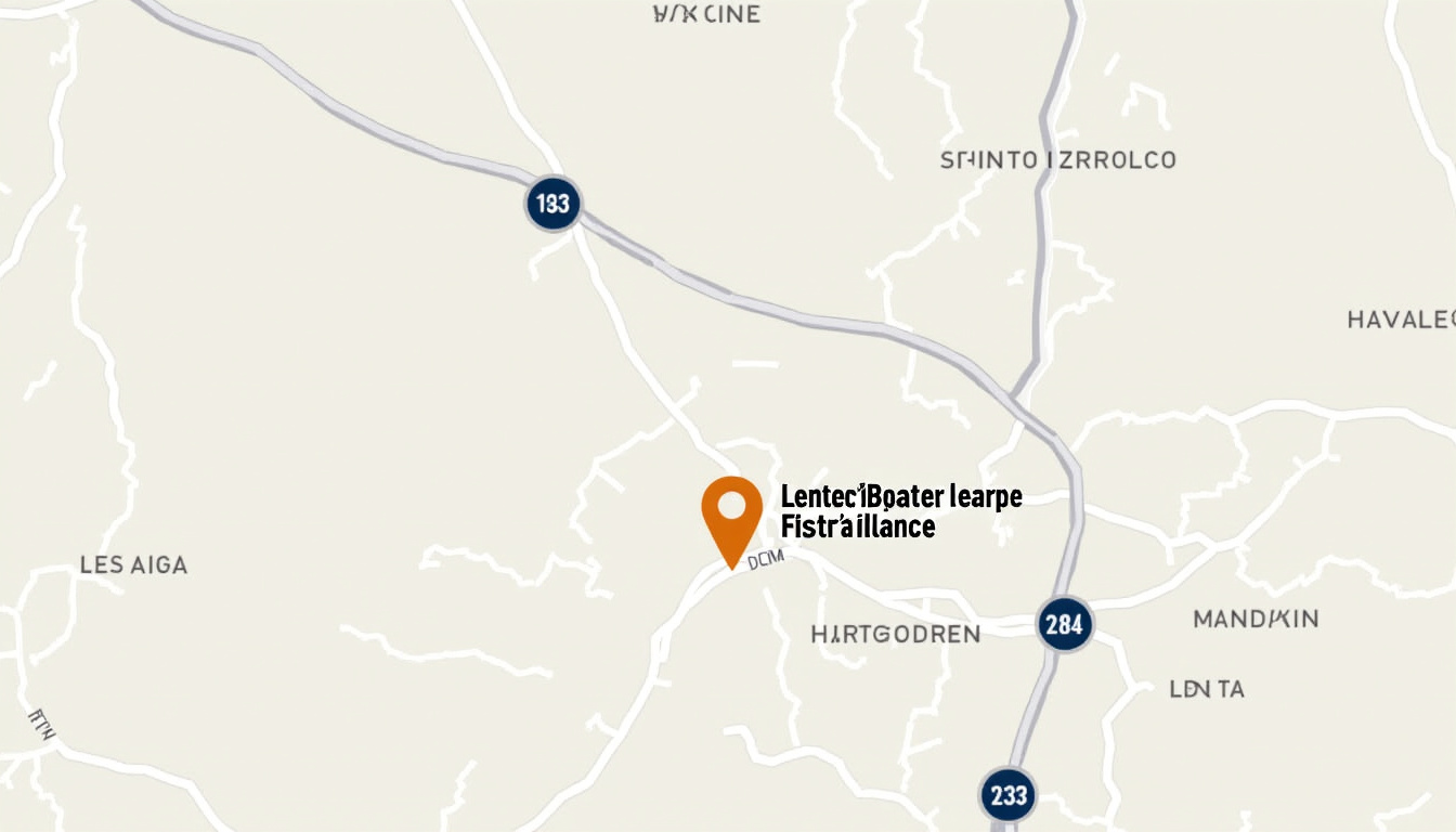 Carte des différents quartiers de Brassac-les-mines avec indications des prix moyens et densité immobilière