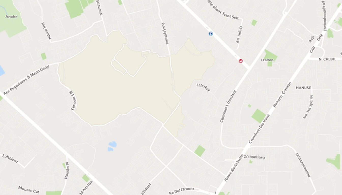 Carte urbaine des principaux quartiers de Bezons avec repérage des zones résidentielles et commerciales