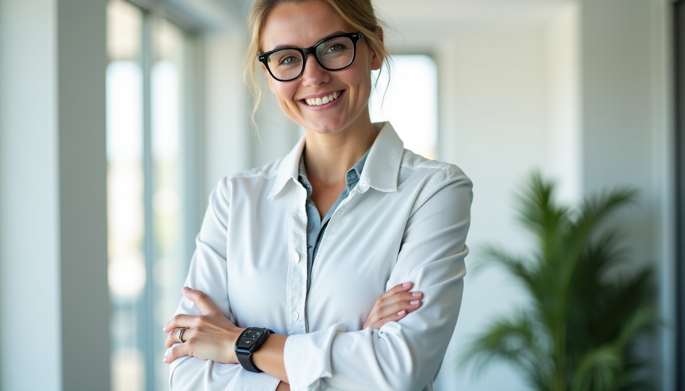 Conseiller Crédit Agricole en agence, en train d