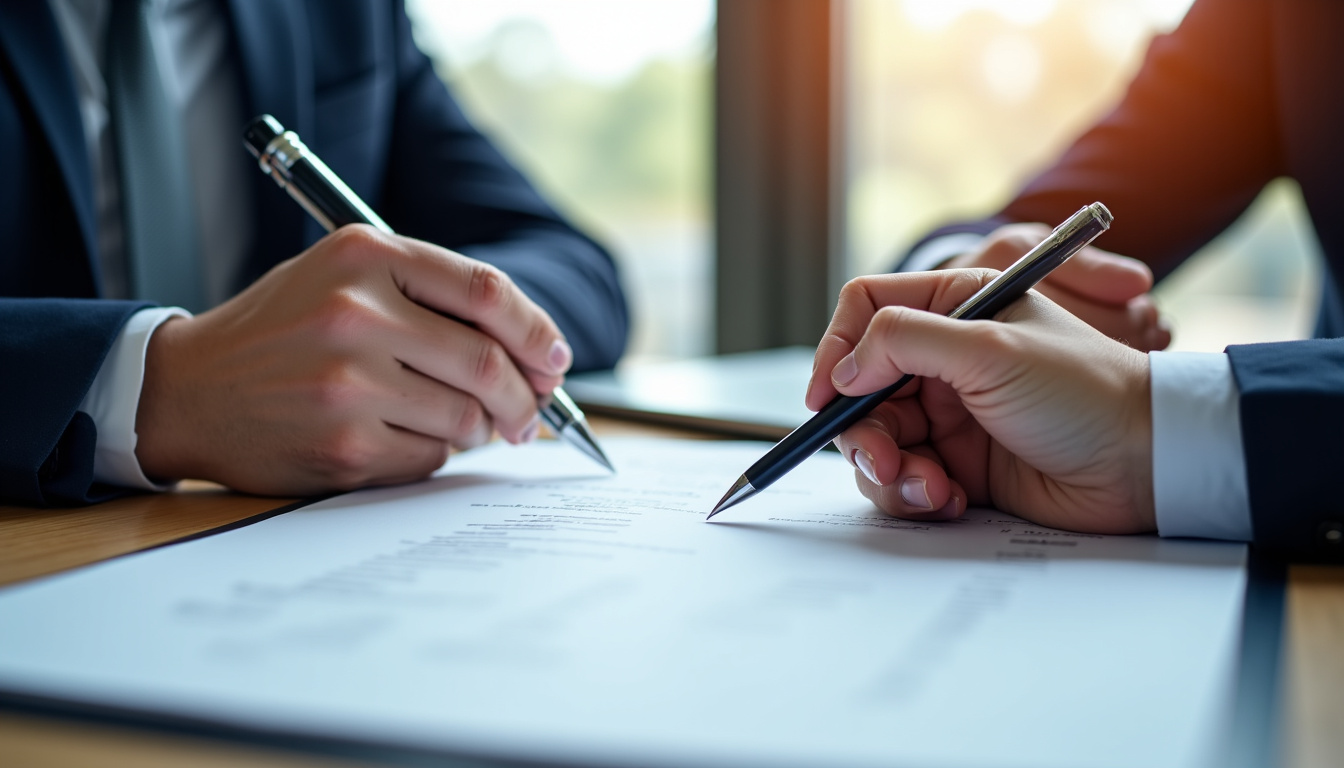 Discussion entre un client et un agent immobilier lors d