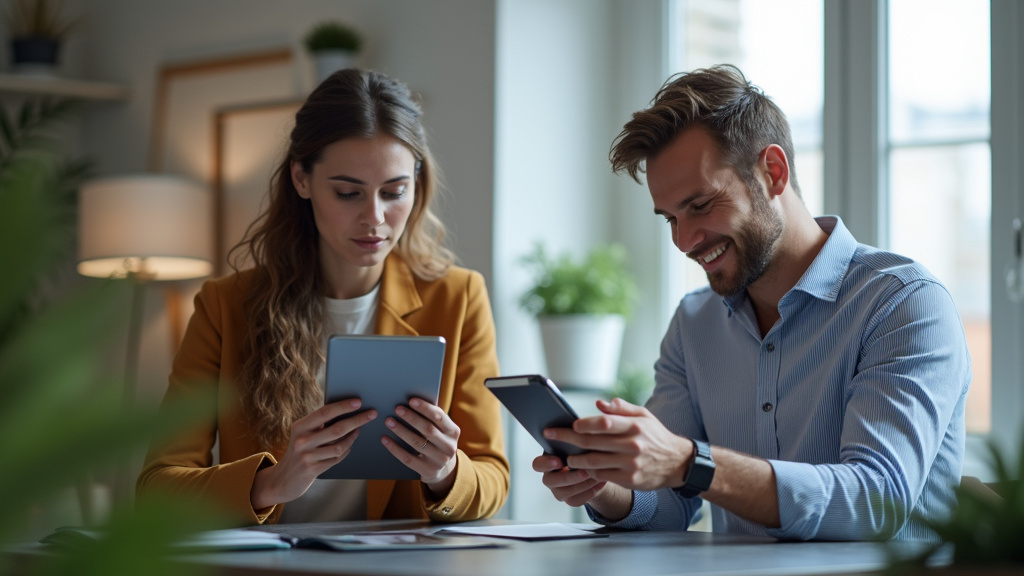 Équipe de freelances utilisant Qonto sur leurs ordinateurs portables