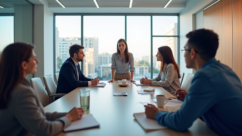 Équipe dirigeante de BPCE IARD discutant de la vision 2030