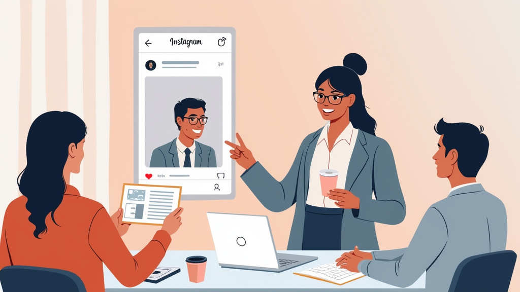 Illustration du respect de la vie privée lors de la consultation de profils Instagram