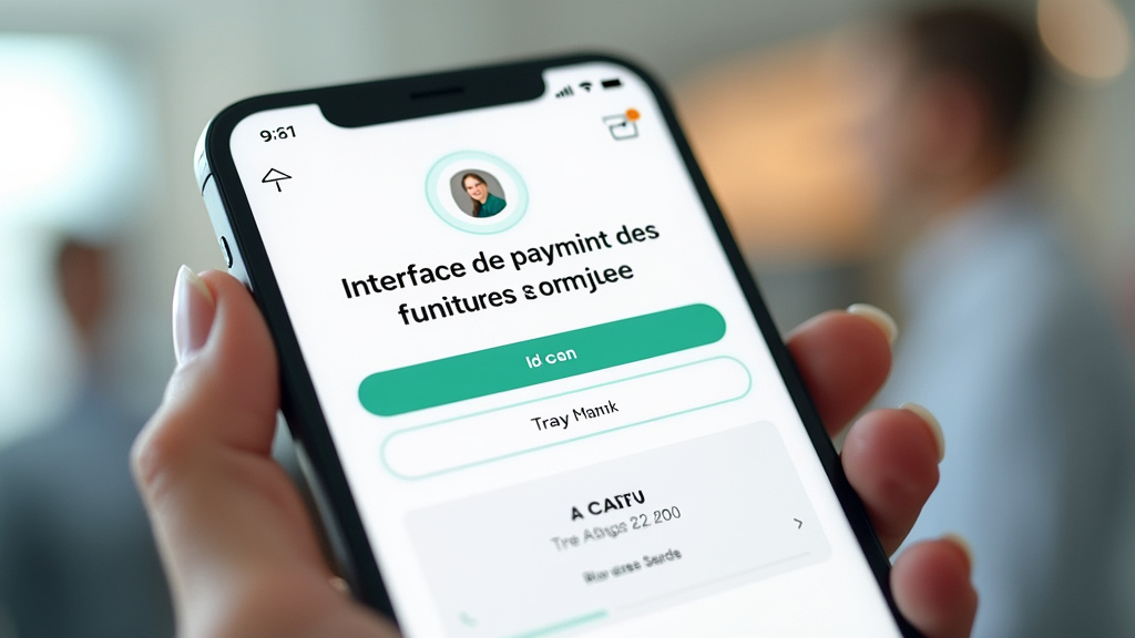 Interface de paiement des factures sur l