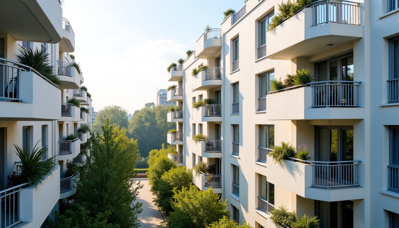 Résidence récente à Carrières-sur-Seine, montrant des immeubles modernes avec balcons et espaces verts entre les bâtiments