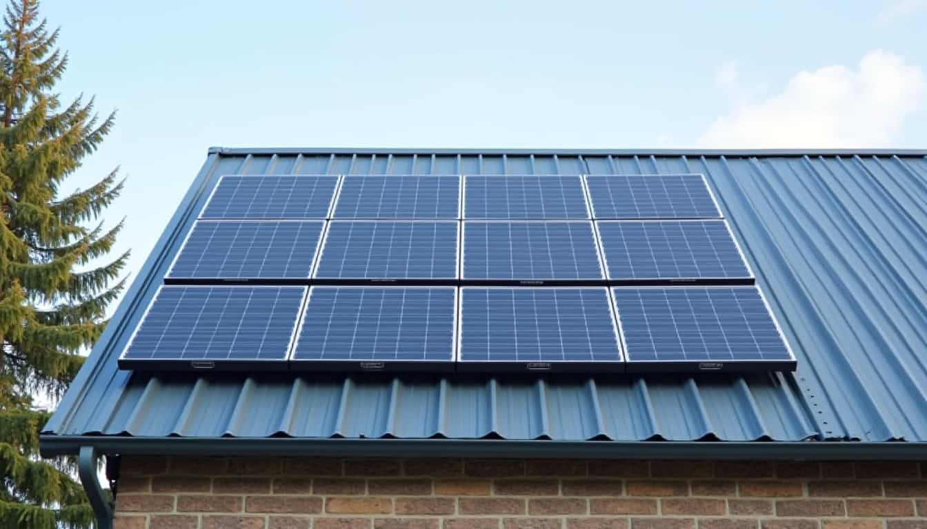 Installation de panneaux photovoltaïques en surimposition sur une toiture existante