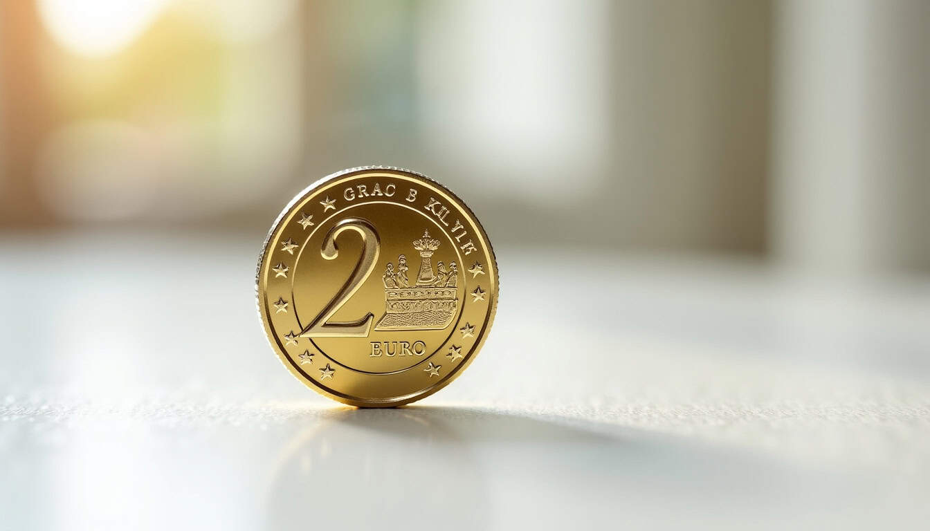 Pièce de 2 euros commémorative de Monaco dédiée à Grace Kelly, tirage 2007, en excellent état