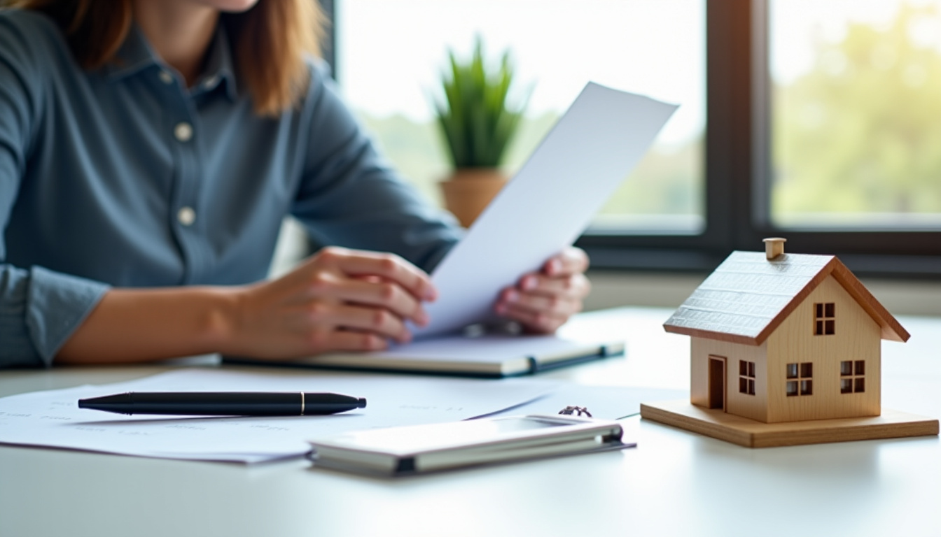 Un assureur examinant un dossier d’assurance pour une installation photovoltaïque
