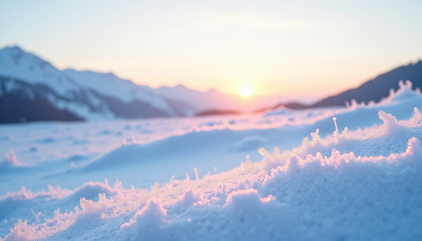Analyse de la couleur de la neige sous différents angles lumineux