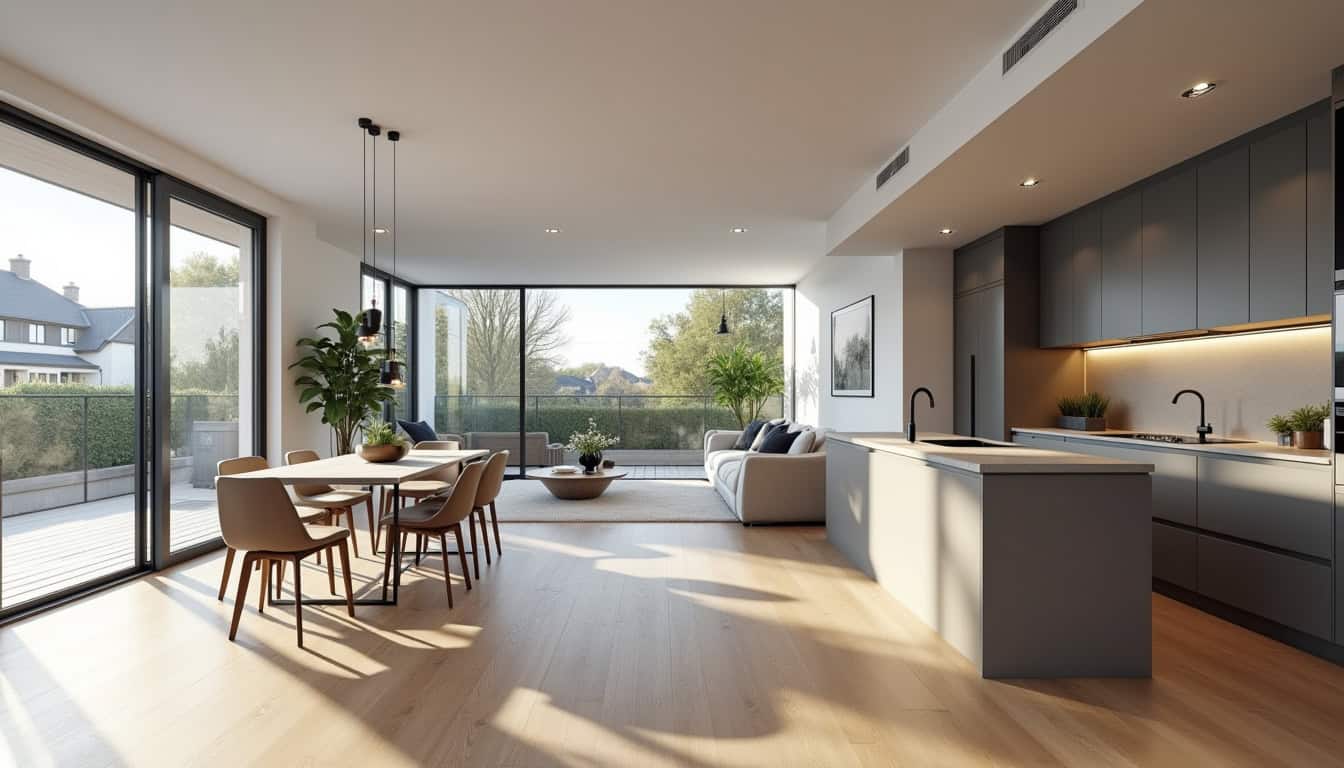 Appartement neuf en cours de construction à Rozérieulles, vue d’intérieur avec finitions modernes