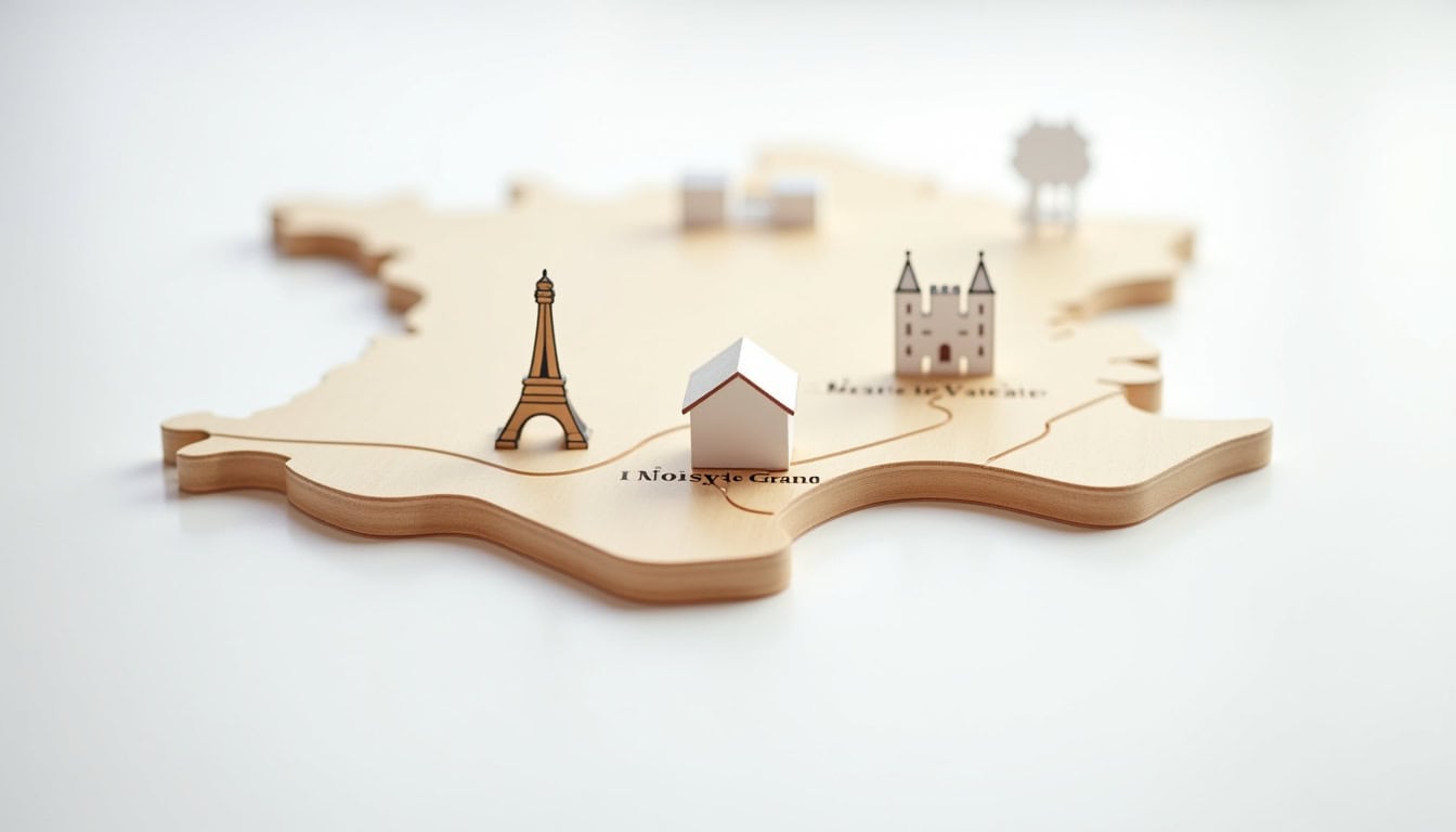 Carte illustrant la position stratégique de Noisy-le-Grand entre Paris et Marne-la-Vallée