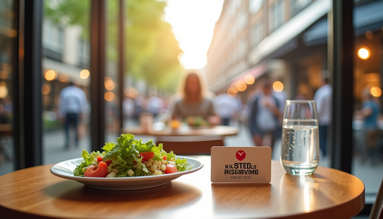 Utilisation de la carte Ticket Restaurant dans un restaurant en centre-ville
