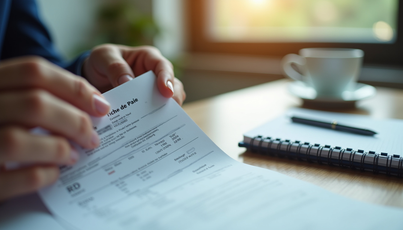 Fonctionnaire consultant sa fiche de paie pour vérifier son traitement indiciaire