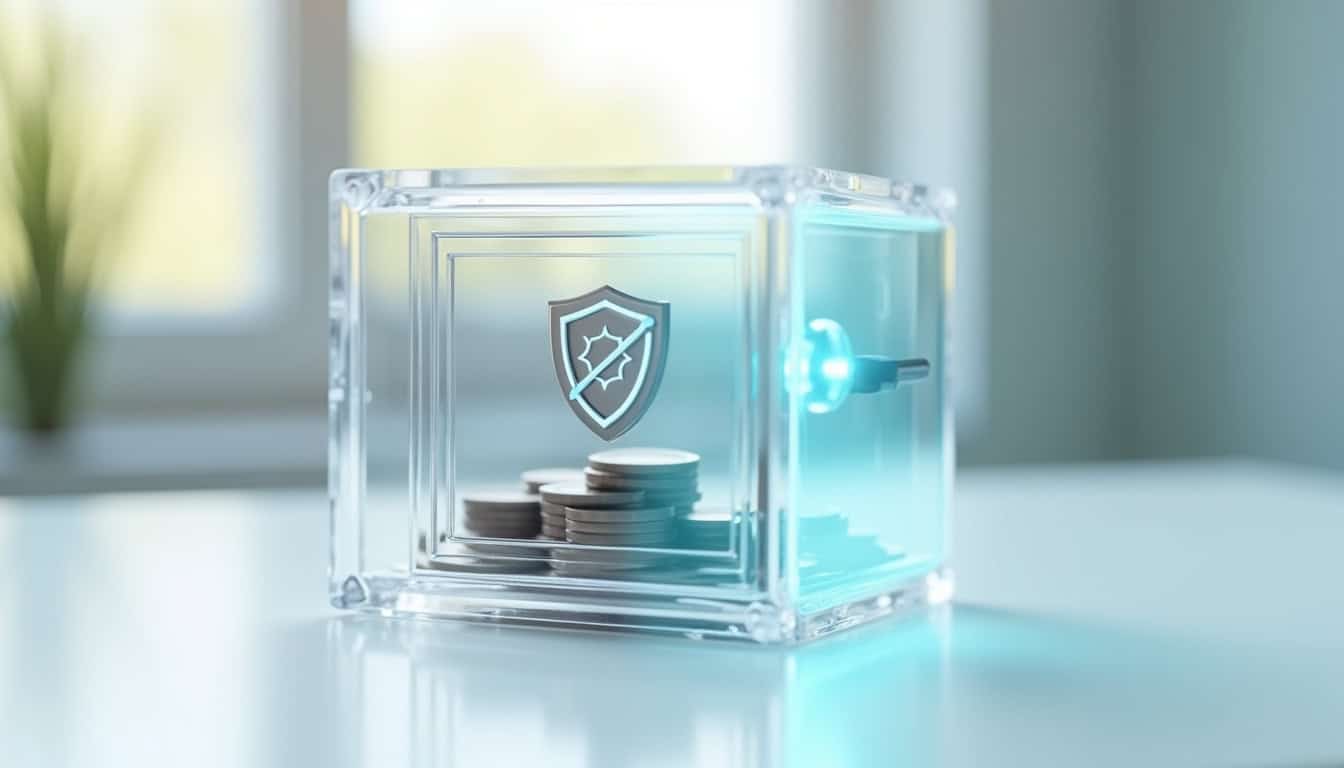 Illustration de la sécurité financière sur Trading 212: séparation des fonds, protection FSCS et conservation chez des tiers