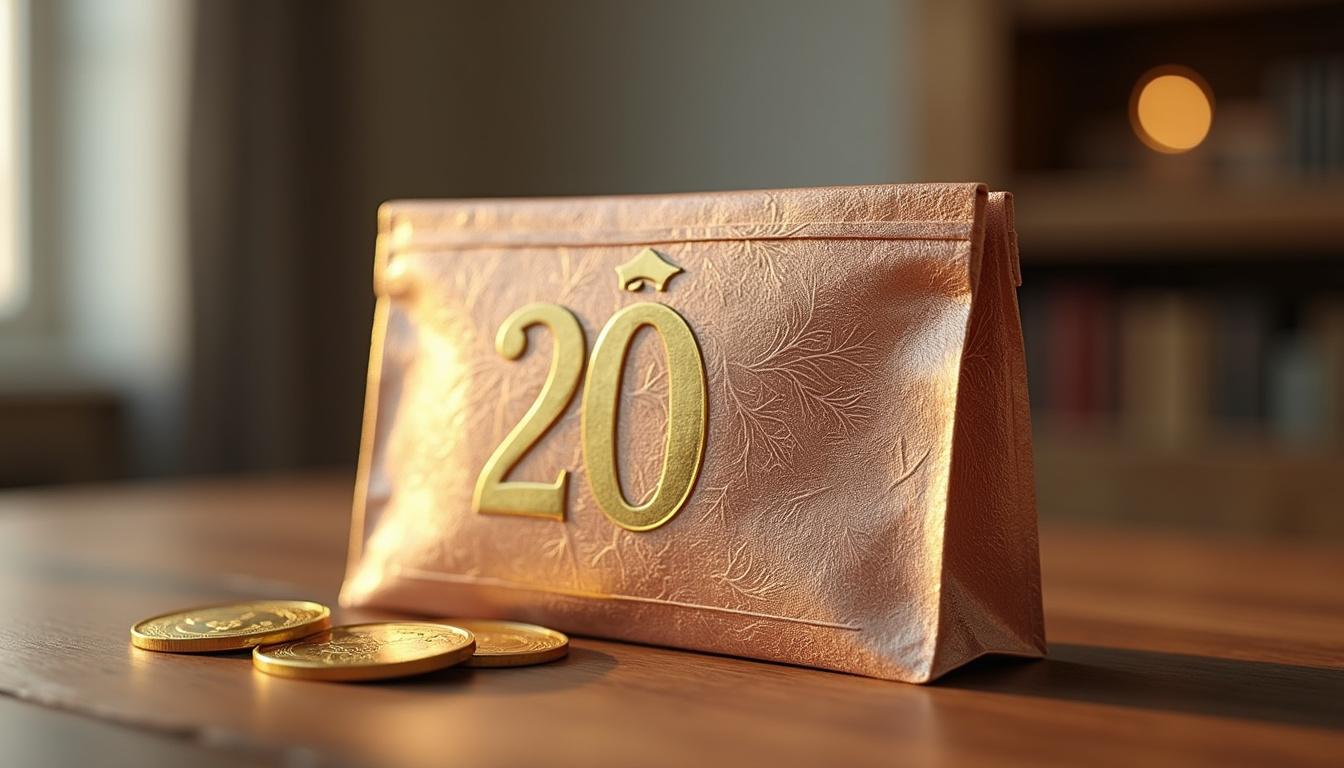 Pièce Napoléon 20 francs or conservée dans un sachet scellé avec étiquette de garantie