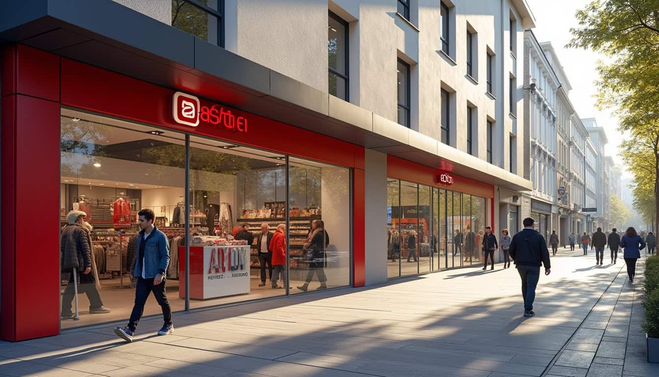 Vue extérieure du magasin Action situé avenue de la Bruyère à Nogent-le-Rotrou