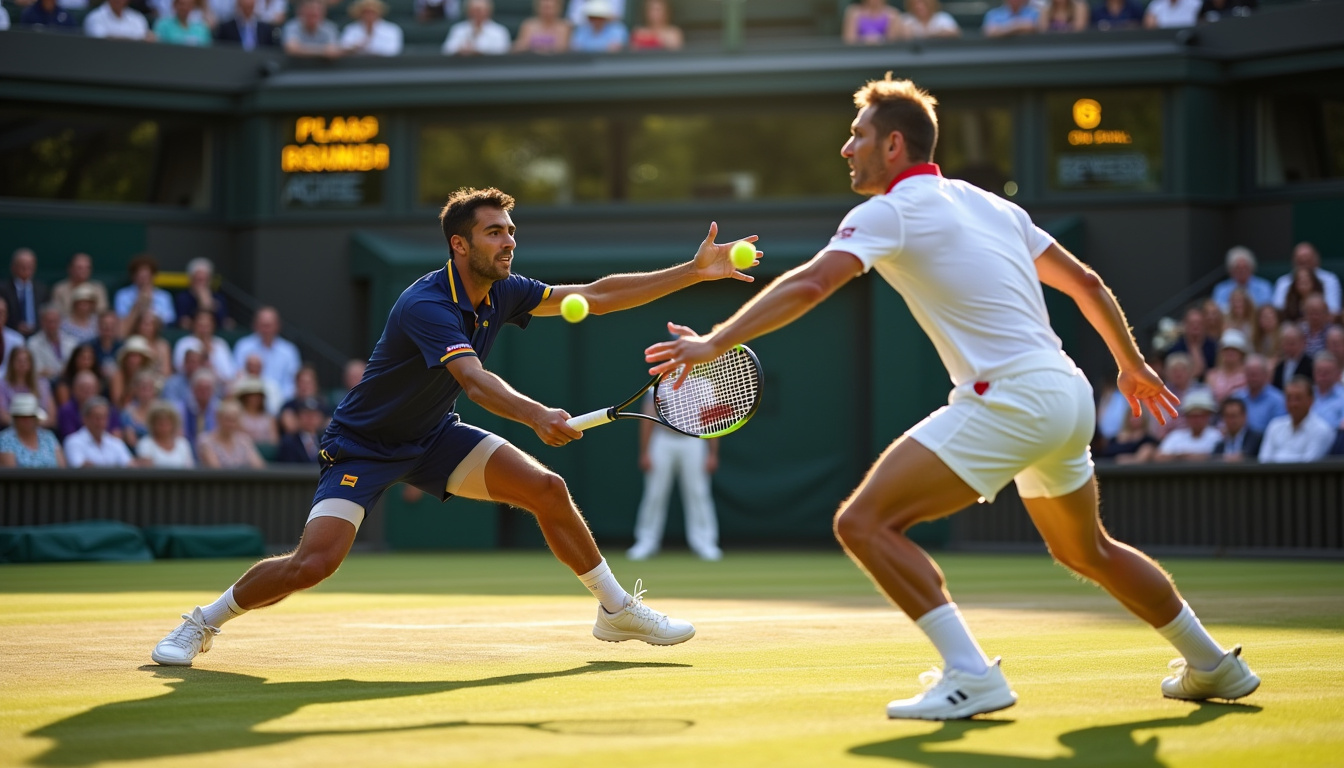 Affrontement entre Carlos Alcaraz et Jannik Sinner à Wimbledon 2025