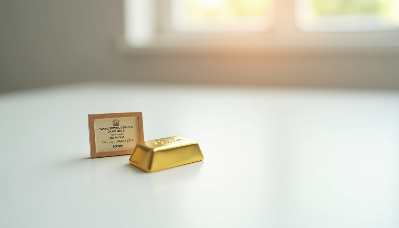 Comparaison entre lingot d'or et action de société minière
