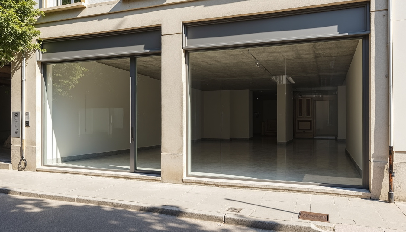 Local d'activité à vendre à Vic-en-Bigorre, avec vue sur la façade commerciale et l'espace intérieur