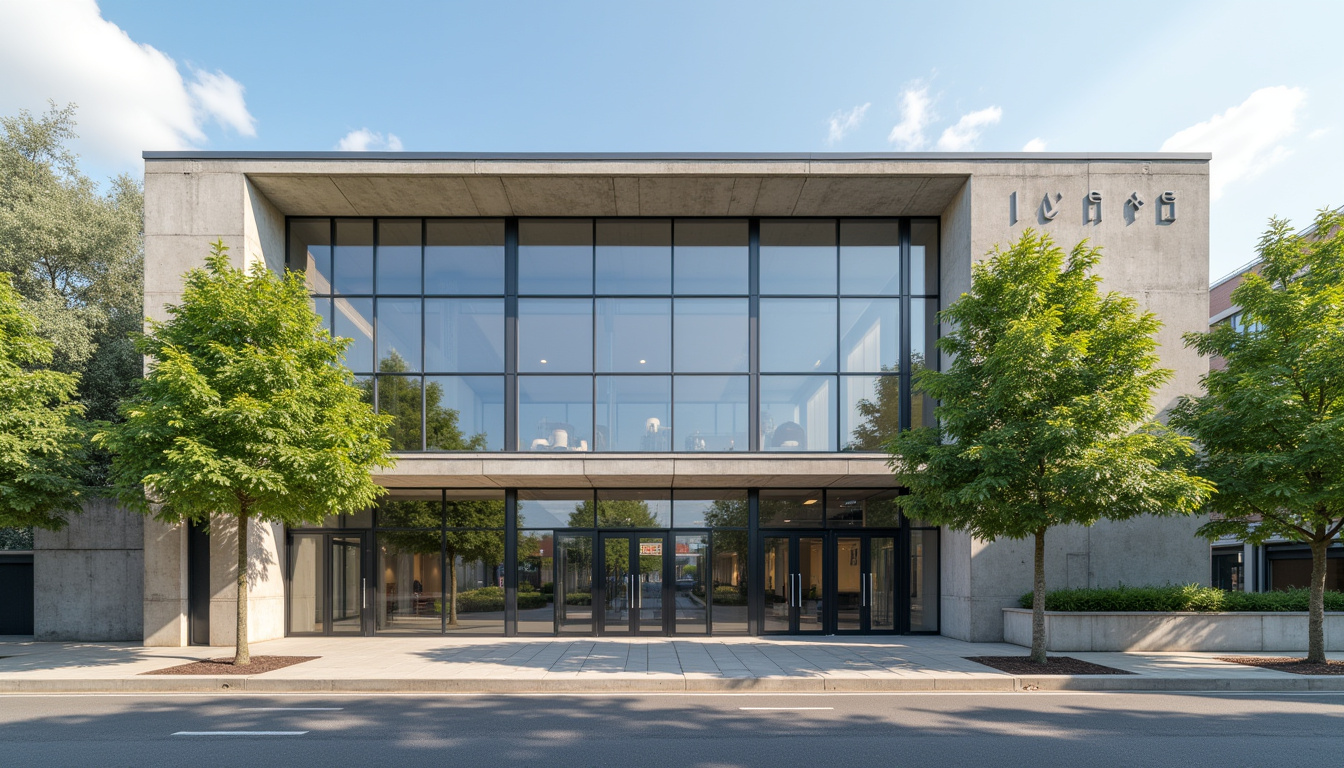 Vue extérieure du bâtiment de la CPAM d'Auxerre situé rue du Moulin
