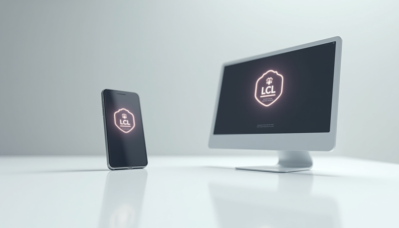 Interface de connexion à l'espace client LCL sur ordinateur et smartphone