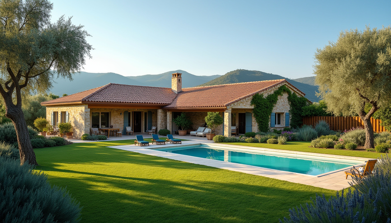 Maison de plain-pied avec piscine et terrain arboré à Sainte-Anastasie-sur-Issole