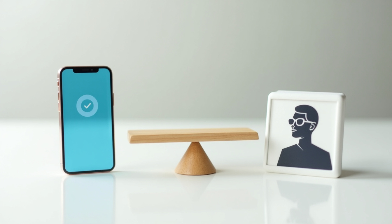 Illustration de bonnes pratiques bancaires: notification d'alerte, budget équilibré, conseiller en visio