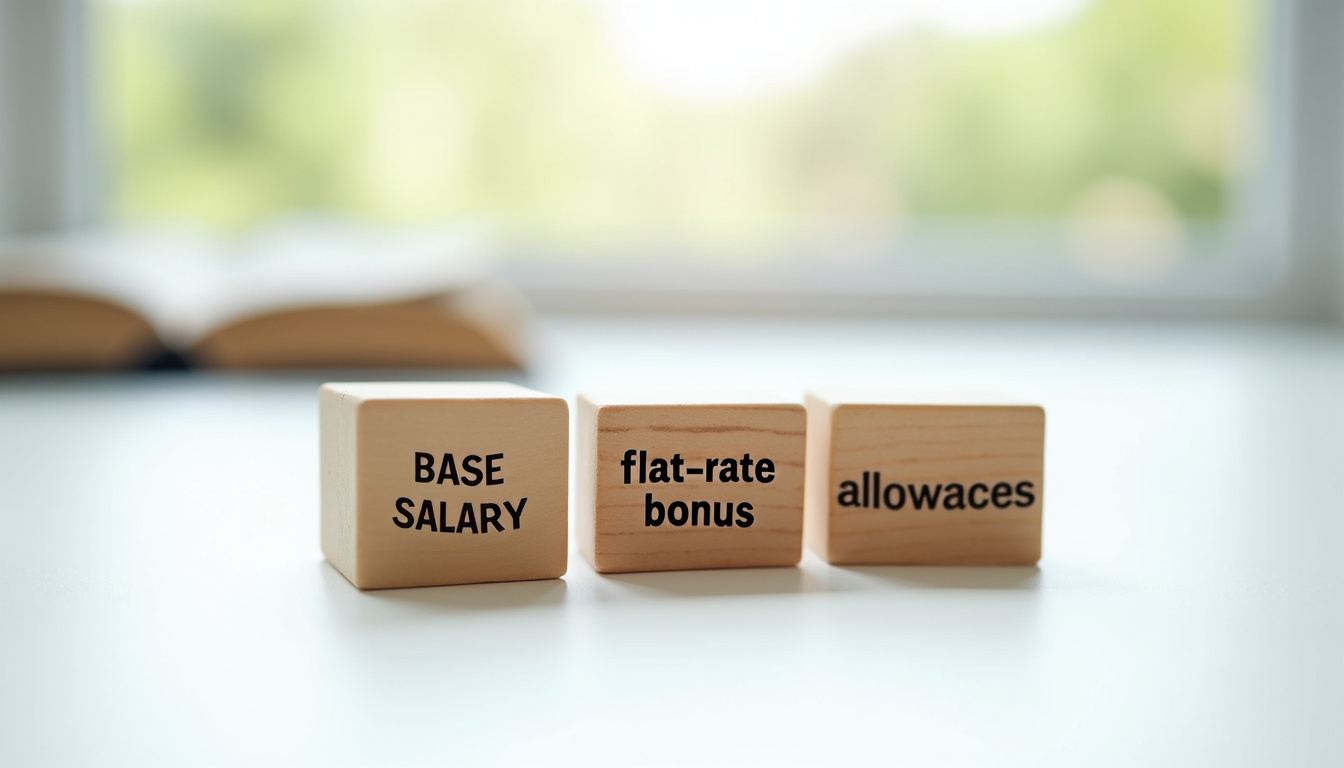 Infographie illustrant la composition du salaire d'un magistrat: traitement de base, prime forfaitaire, indemnités