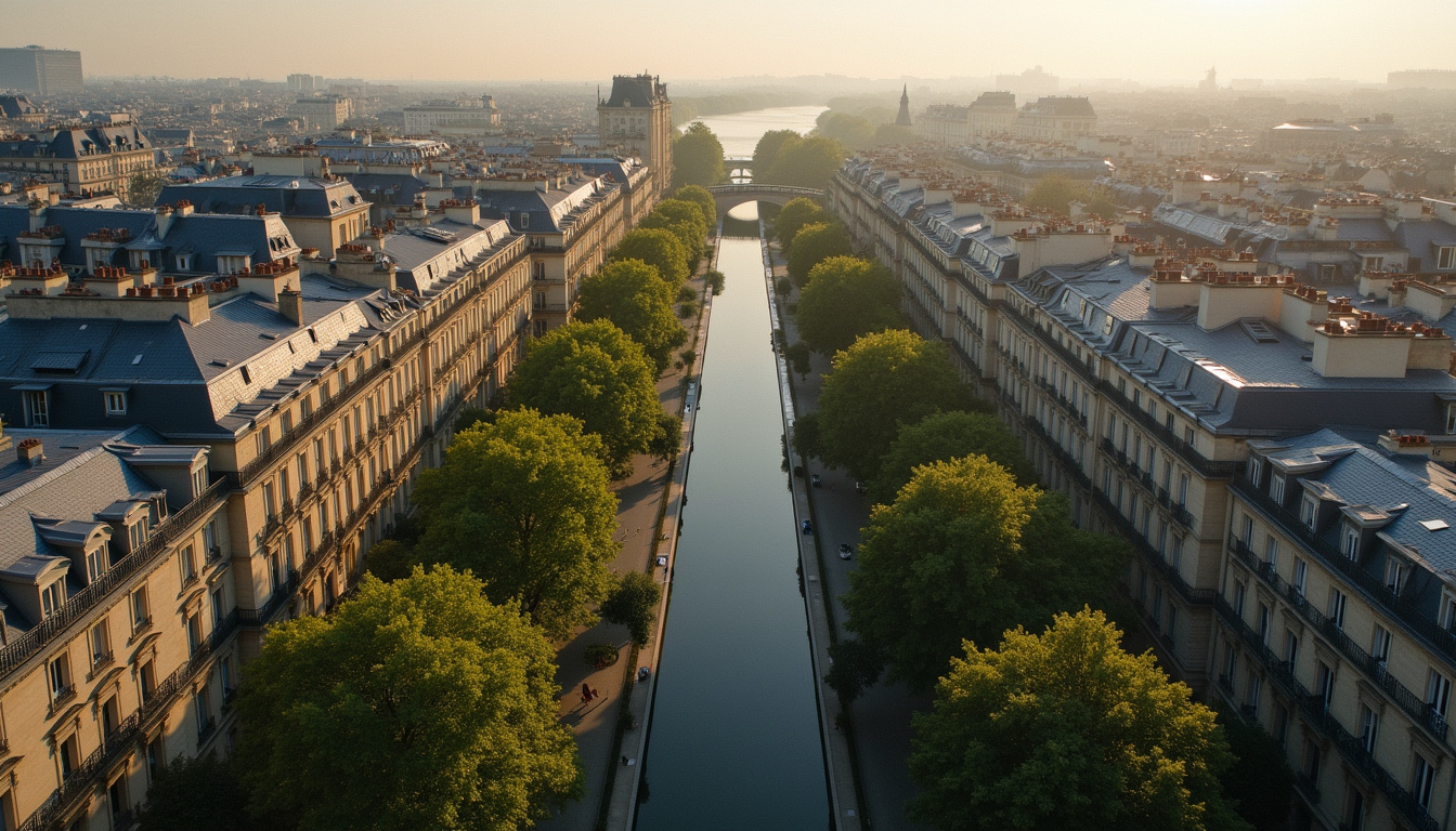 Vue aérienne du quartier Breteuil dans le 7e arrondissement de Paris, montrant ses rues calmes et ses immeubles haussmanniens