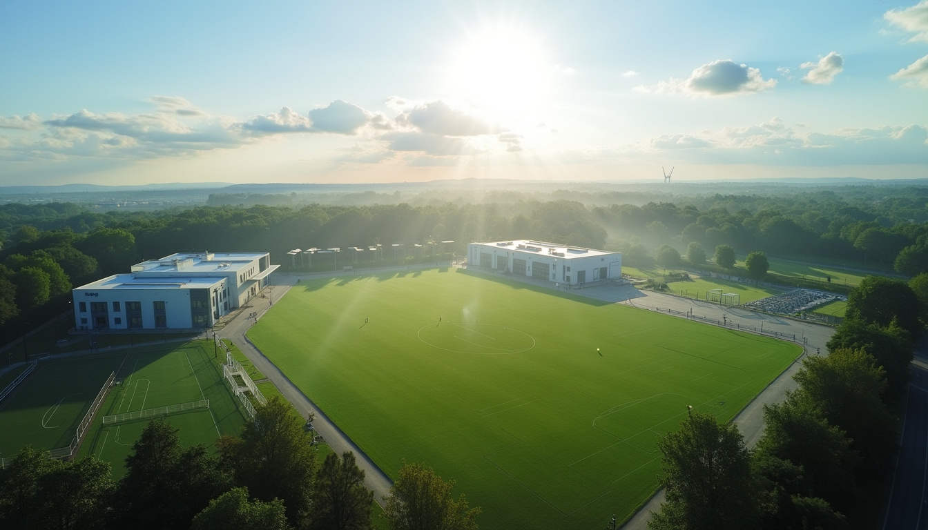 Vue du centre de formation de la Jonelière, siège de l'Académie du FC Nantes