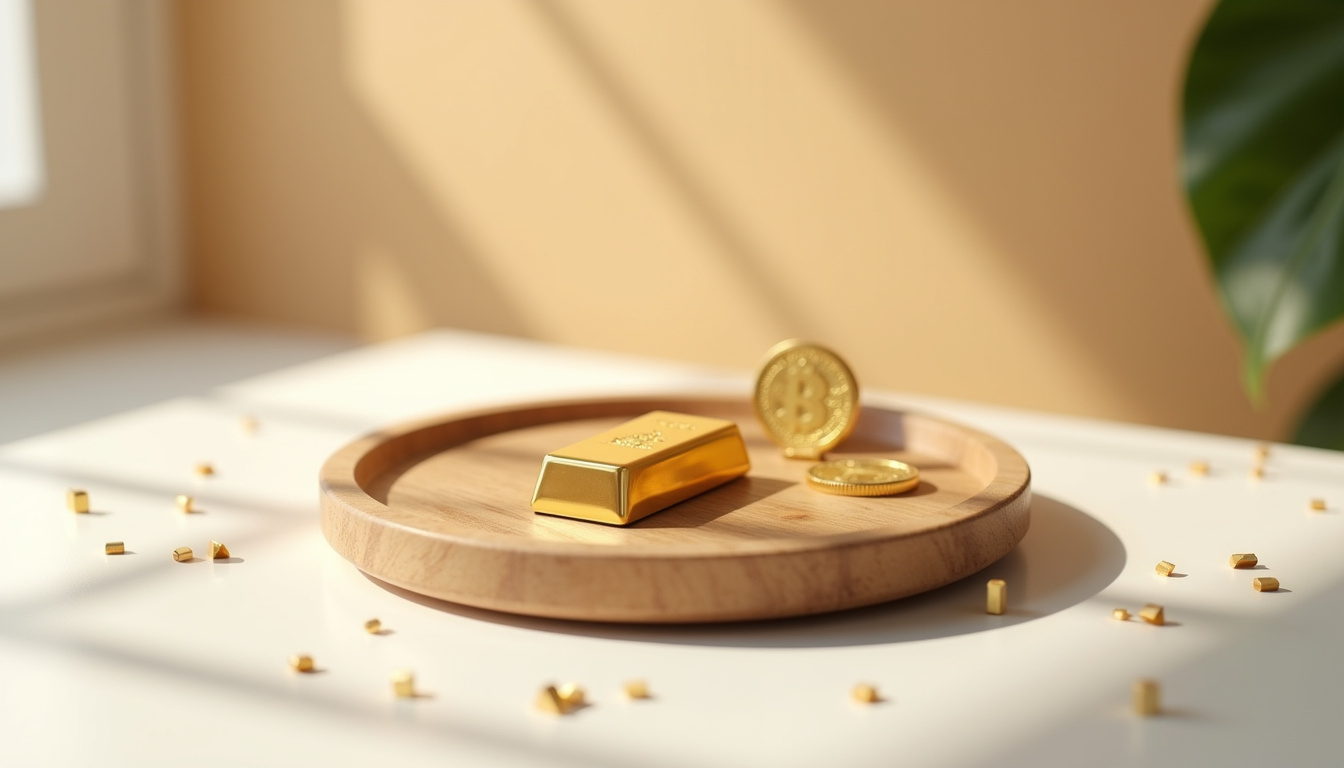 Interface d’un site web de vente d’or avec lingots et pièces en vue