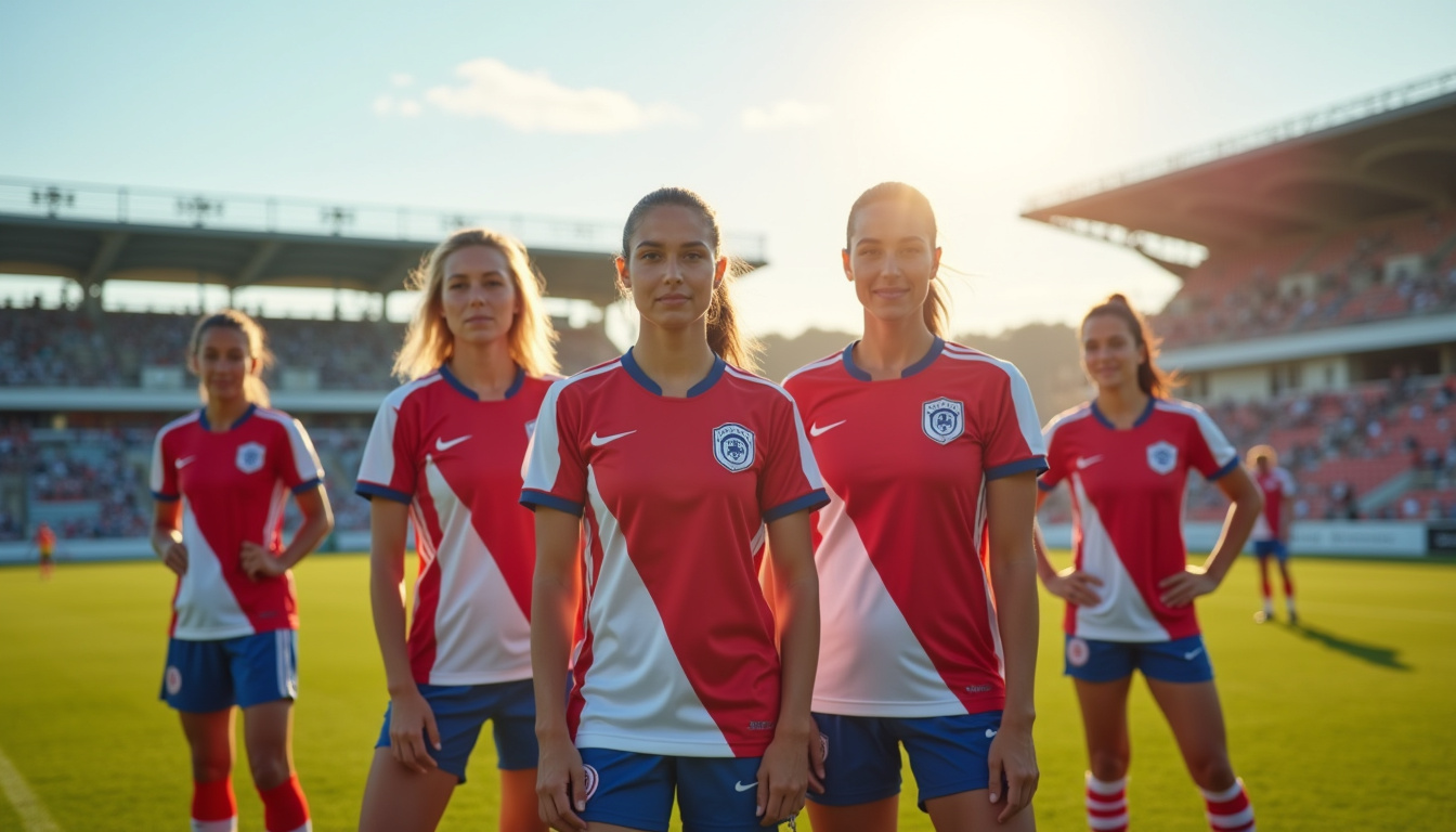 Joueuses du Racing Club de Strasbourg Alsace en tenue officielle