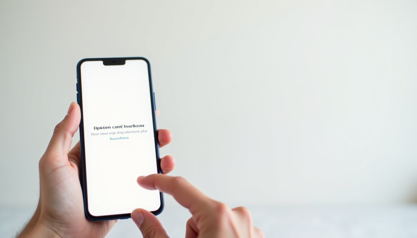 Personne bloquant sa carte bancaire via l’application Boursorama