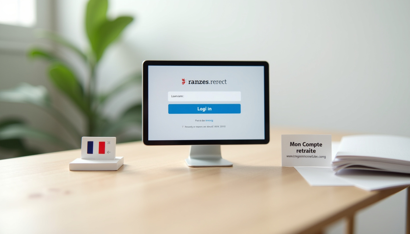 Écran de connexion à Mon Compte Retraite avec bouton FranceConnect
