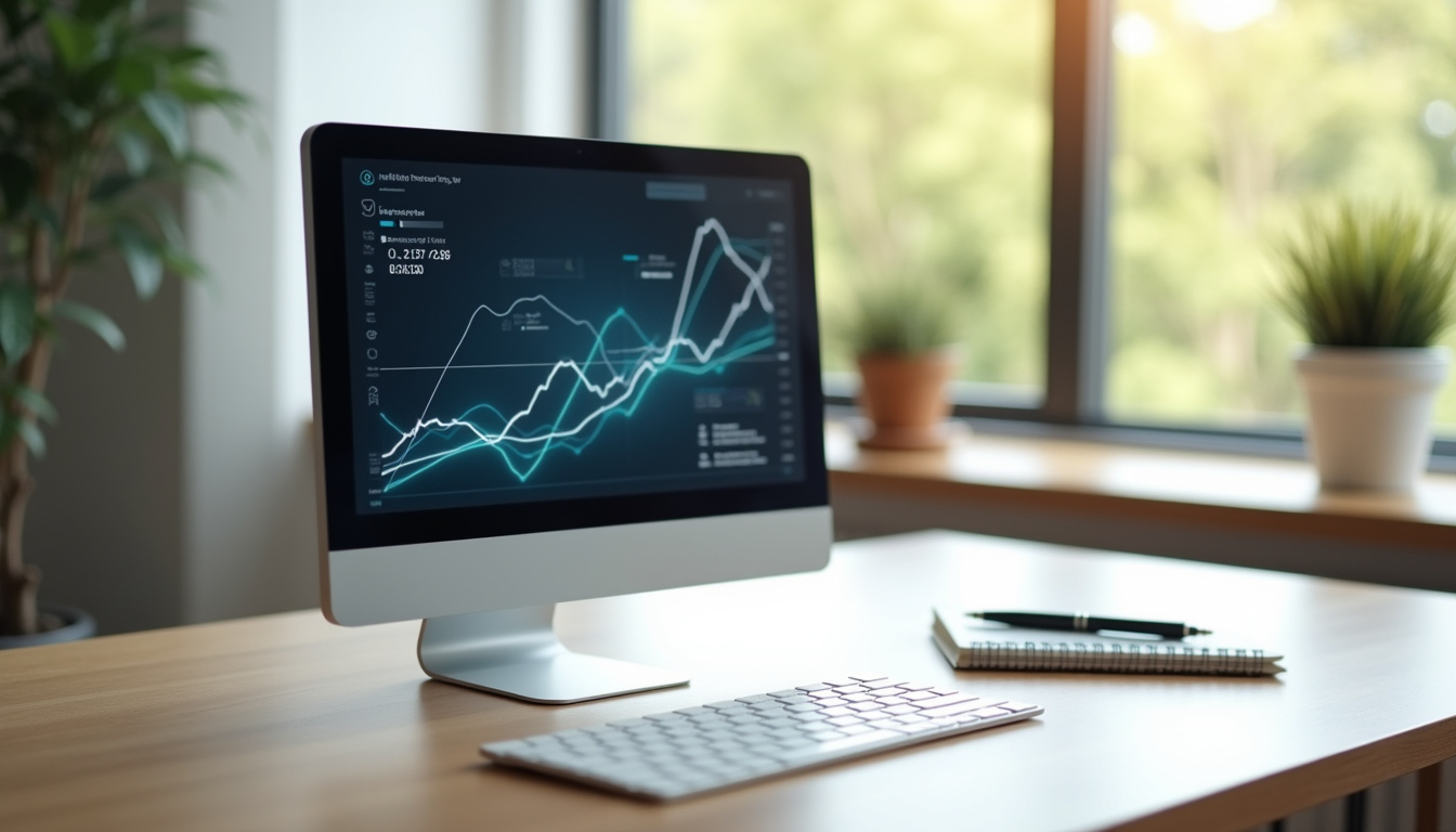 Interface utilisateur de Cyberplus Pro sur écran d'ordinateur